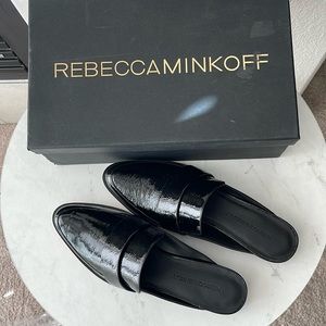 Rebecca Minkoff New Black Loafers Mules Multiple Size available